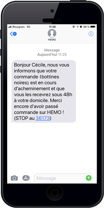 Exemple d'identifiant expéditeur
